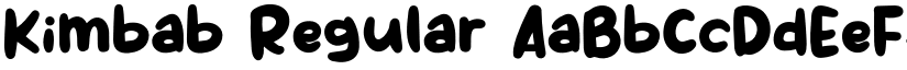 Kimbab Regular font