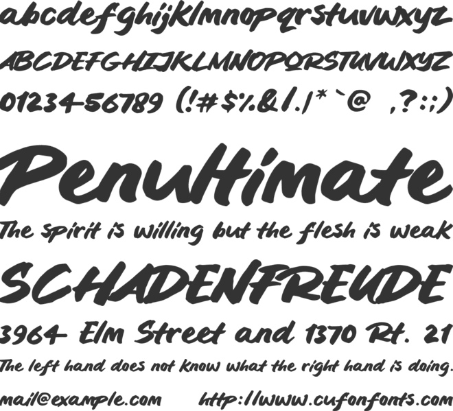 Blankit font preview