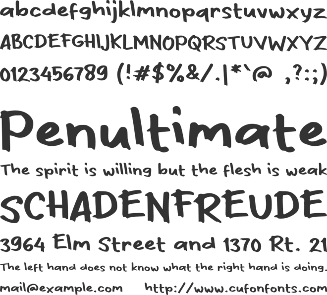 f Flean font preview