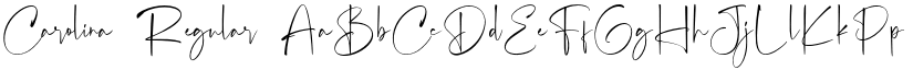 Carolina Regular font