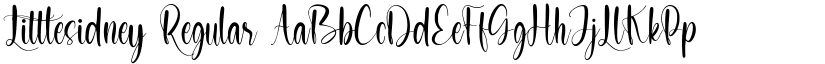 Littlesidney Regular font