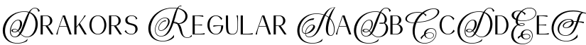 Drakors Regular font