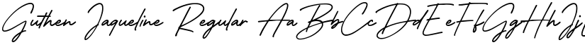 Guthen Jaqueline Regular font