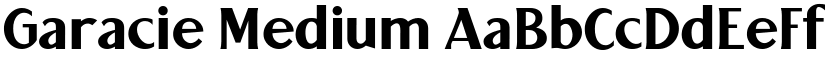 Garacie Medium font