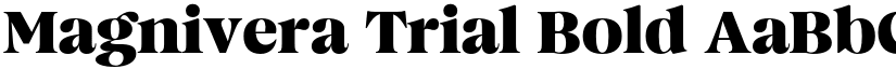 Magnivera Trial Bold font