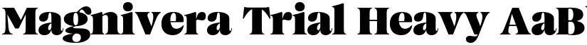 Magnivera Trial Heavy font