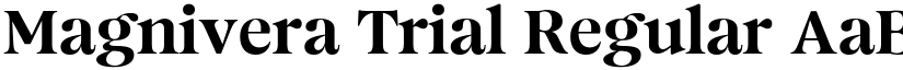 Magnivera Trial Regular font