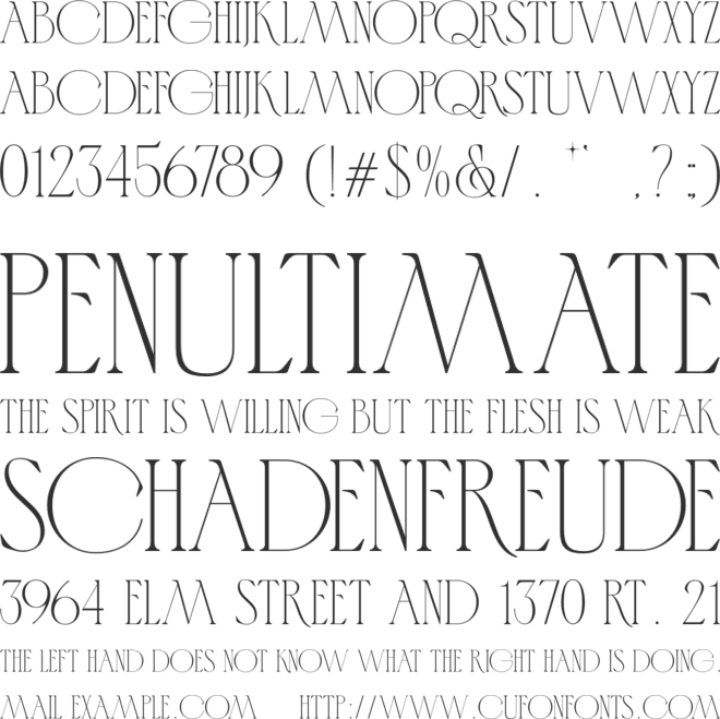 Mirra Auriolic font preview