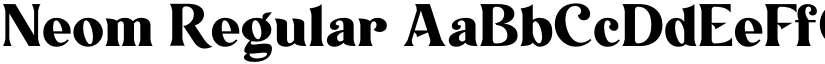Neom Regular font