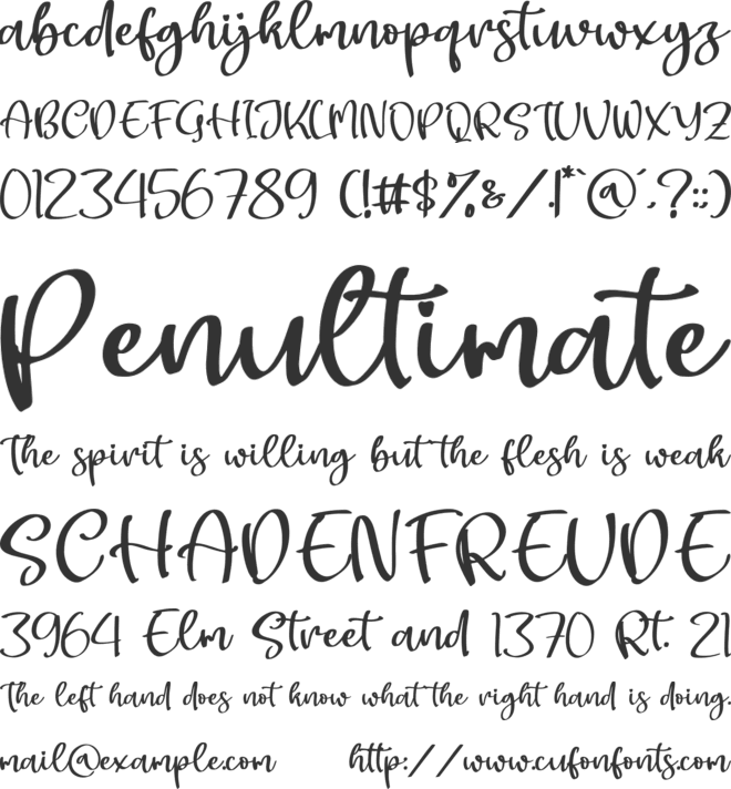 Someday Bohemi font preview