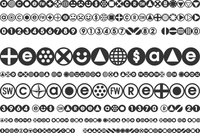 Bullet Balls AOE font preview