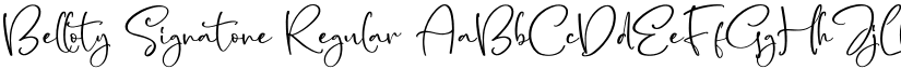 Belloty Signatone font download