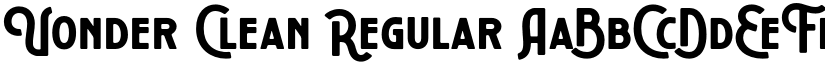 Vonder Clean Regular font