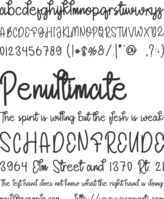 Spectacular font preview