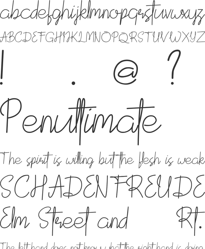 Devitaria font preview