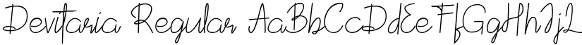 Devitaria Regular font