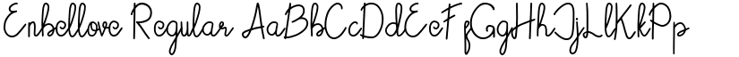 Enbellove Regular font