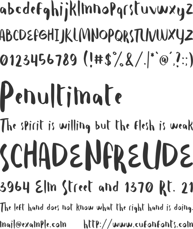 Bleu Femee Free Font font preview