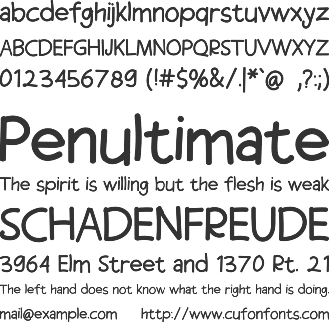 Coffe Break font preview