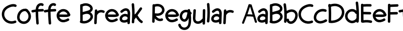 Coffe Break Regular font