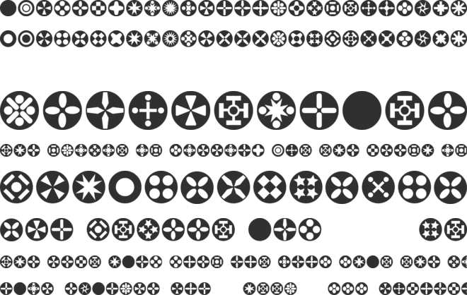Circle Things font preview