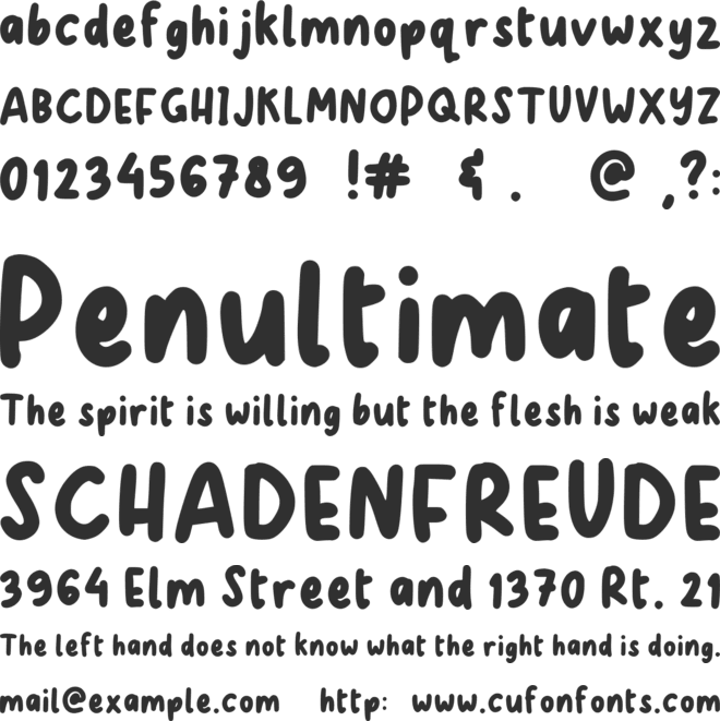 Helium font preview