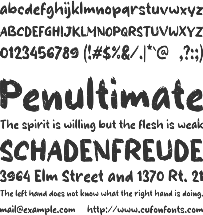 b Bee Pollen font preview