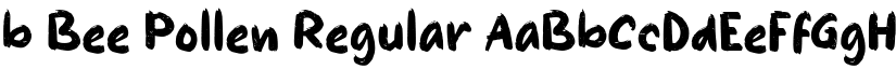 b Bee Pollen Regular font