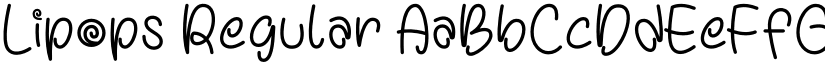 Lipops Regular font