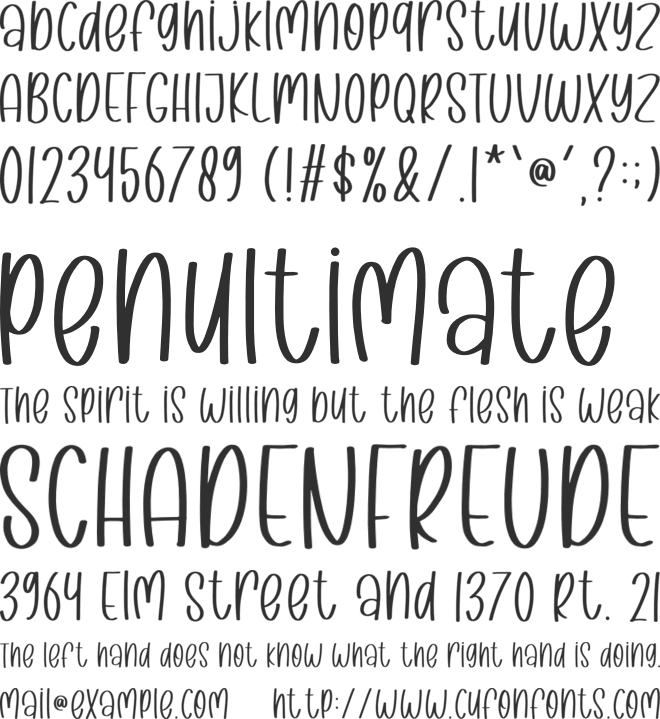 Keep Smile font preview