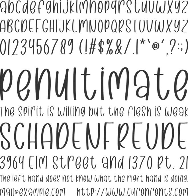 Keep Smile font preview