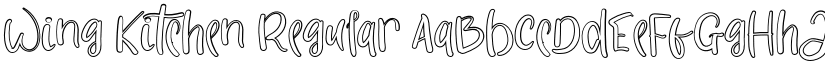 Wing Kitchen Regular font