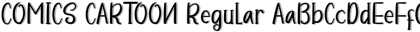 COMICS CARTOON Regular font