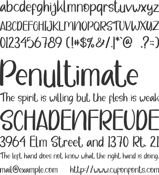 Tomtomo font preview