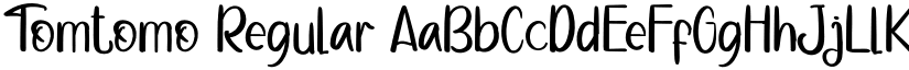 Tomtomo Regular font