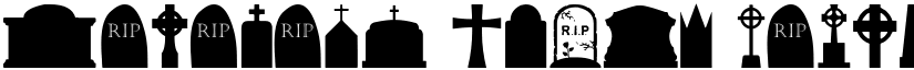 Cemetery Icons Regular font