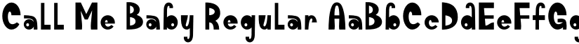 Call Me Baby font download
