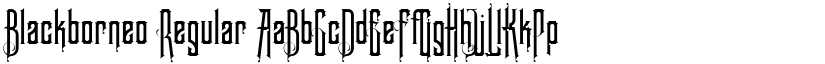 Blackborneo font download