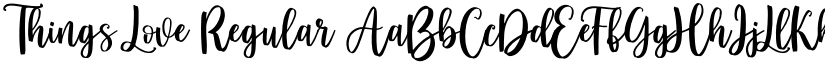 Things Love Regular font