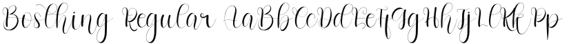 Bosthing font download