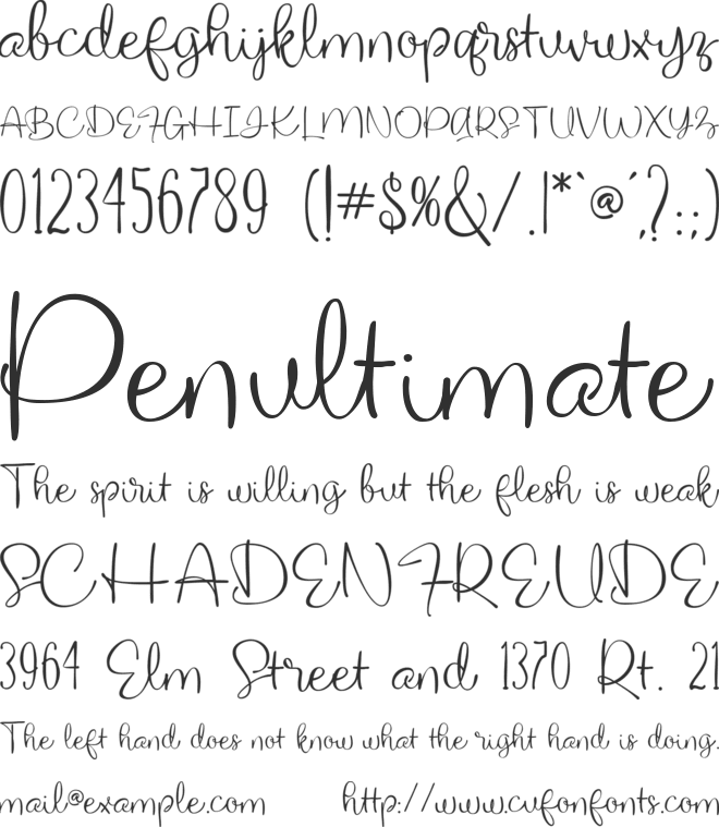 The Willyst font preview