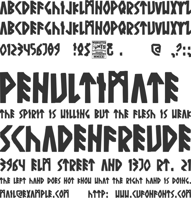 The Ancient Gods font preview