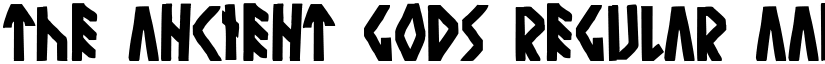 The Ancient Gods Regular font