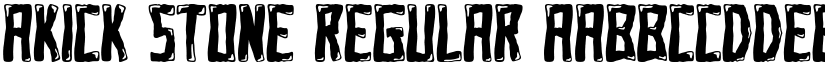 AKICK STONE Regular font