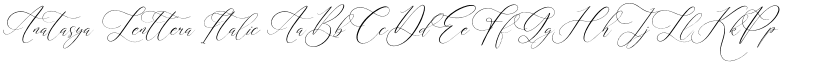 Anatasya Lenttera Italic font