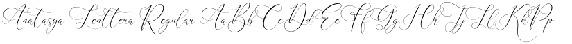 Anatasya Lenttera Regular font