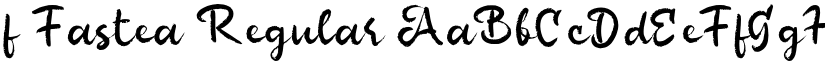 f Fastea Regular font