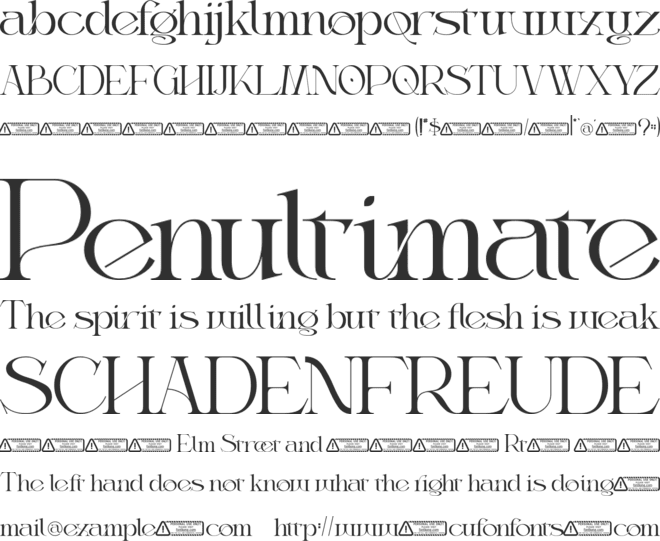 Thanjidor font preview