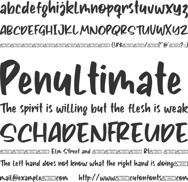 Angellora font preview