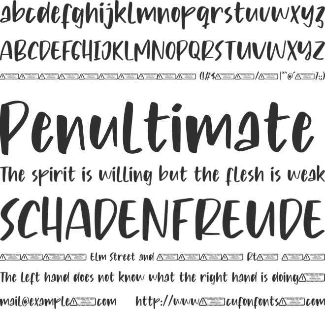 Craftunes font preview
